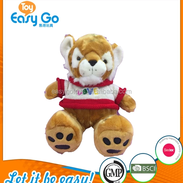 children holiday plush toys gift of cute sweater little tiger