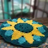 100% handmade cotton crochet round futon cushion ,mat,rugs for home decor