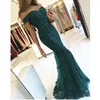Cheap Off the shoulder appliqued lace beaded Mermaid Plus size evening cocktail long red green prom dress MPA290