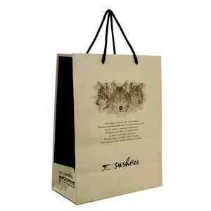 luxury high quality custom printed gift shopping paper bag