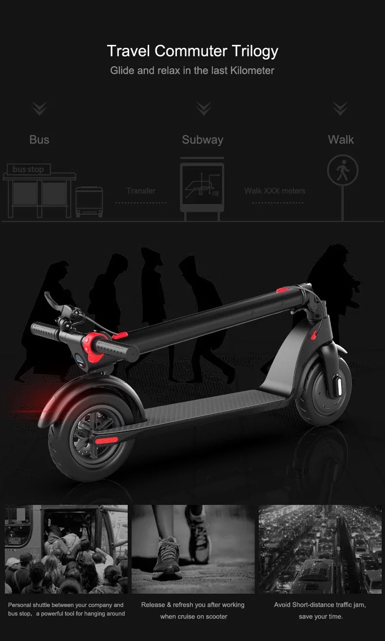 Waterproof globally unique battery case changeable battery foldable adults Electric scooter