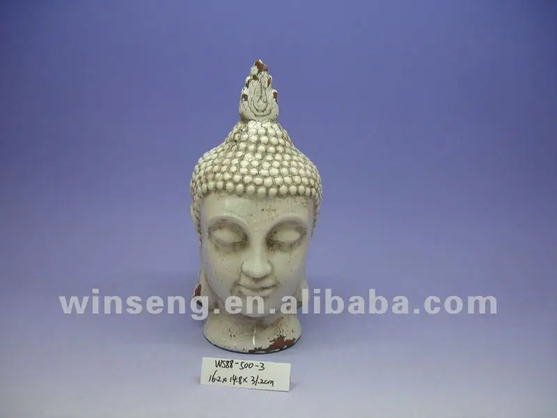 porcelain buddha head figurine