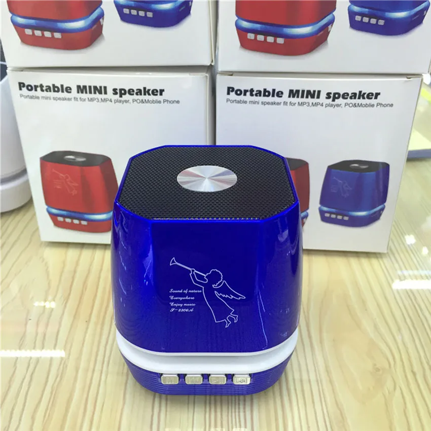 Portable mini sound wireless sound box LED color lamp cannon Colorful Sound Box Subwoofer Loudspeaker FM TFcard For Smart Phone - ANKUX.COM