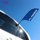 Hot Sale New Design Customized Plastic Car Window Flag