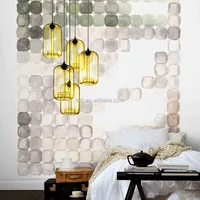 Nordic Pastoral Style Cylindrical Glass Pendant