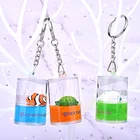 Professional unusual keyrings acrylic keychain custom logo with factory direct sale price