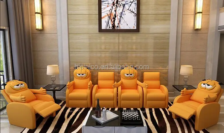Bisini Garfield Cat Shape Multifunctional Sofa Chair,Top Grade Fabric
