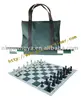CHESS SET, CHESS BOARD, BAG AND CLOCK