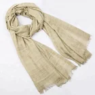 Cotton Polyester Plaid Dirty Dyed Pashmina Warp Scarf