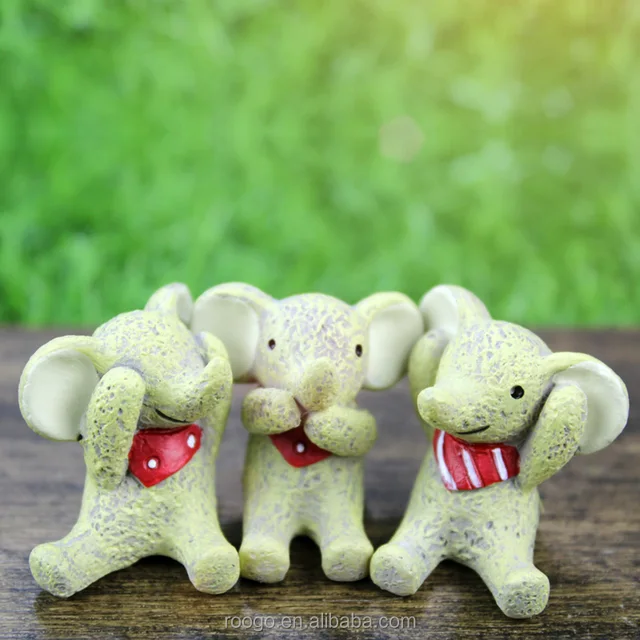 roogo funny islamic religious resin elephant gift items look the