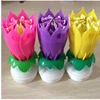lotus flower magic musical rotating birthday candle hot sale