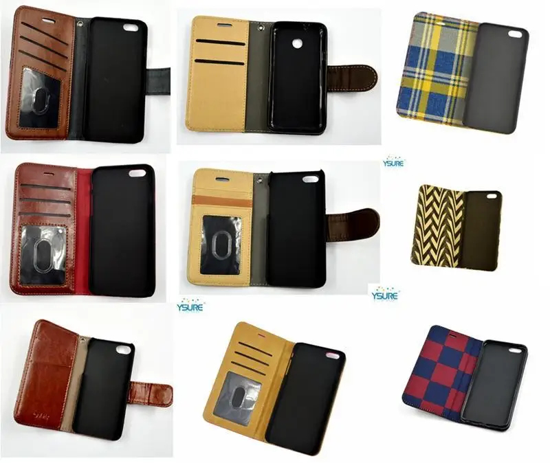 2015 Best Design Hot Sale Special Grid Pattern Denim Leather Case For Lenovo VIBE X2 X2-TO with Card slots and PVC ID slot