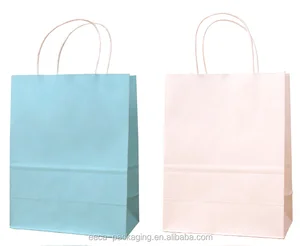 attractive style colorful kraft gift paper bag clothing shoppin