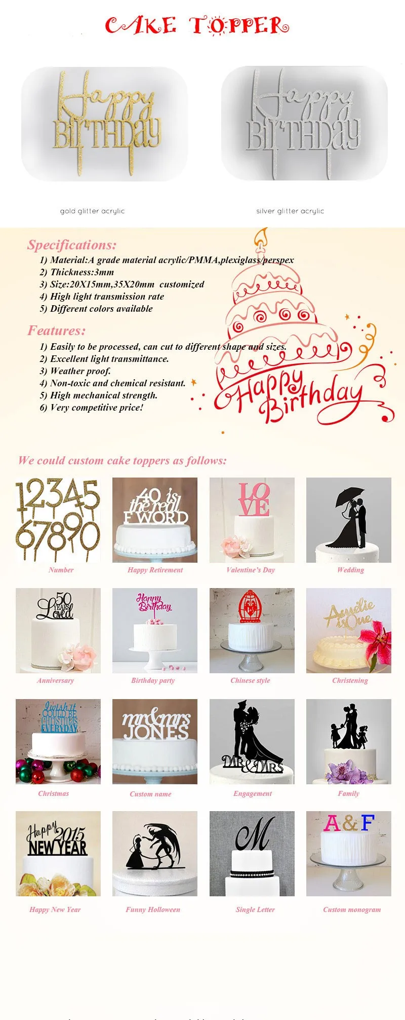 cake topper