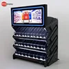 LED Lighted Acrylic Cigarette Display Stand Tobacco Merchandisers with Pushers