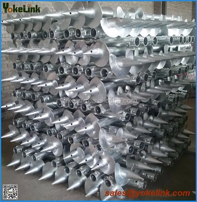 Galvanized steel Screw Pile for solar stand