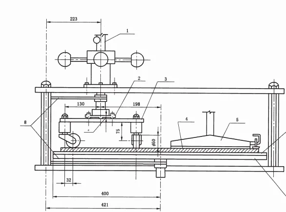 Floor covering caster effect used floor Caster abrasion Durability Testing Machine