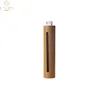 Natural cosmetic bamboo container for oil perfume10ml 15ml eco friendly bamboo cap glass roll on bottle bamboo cosmetic package