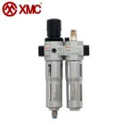 XMC HLC20A-02 G1/4'' Pneumatic Air Source Treatment Unit FRC Combination Compressed Air Filter Regulator Lubricator