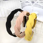 New Summer Fabric Headband Women Hair Accessories Turban Cross Knot Headband For Women