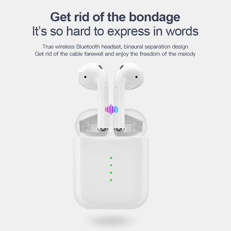 Air-pods tws New i10 tws wireless Bluetooth Earphones Double Ear Stereo Portable Head-phones - ANKUX.COM