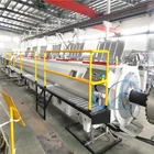 pe gas supply pipe extrusion line with vacuum tanks haul off
