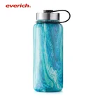 Flask Flask Everich Double Wall Vacuum Flask Stainless Steel Insulated 32oz Wide Mouth Water Bottle