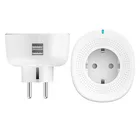 Alexa smart plugs wifi plug eu socket 2 USB Ports Timing Function cheap smart plug remote control EU/US/FR