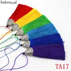 2018 online shopping New Hot Sale Colorful 8cm long Full Fringe Silk Tassels for bags & keychain decoration