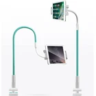 Flexible Aluminium Alloy Long Arm Goose neck Lazy Mount Mobile Phone Tablet Stand Holder for 4 - 12.9 Inch Pad
