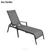 Hot sale patio single sun bed outdoor daybed furniture steel adjustable Chaise Lounge Chair