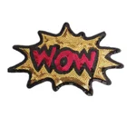 Gold Sequin Letter Patch Embroidery Applique Sew on Patches