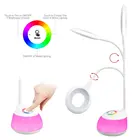 RGB Living Light 3.2W 2000mAH USB Charging Led Desk light rechargeable Table touch lamp