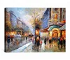Impressionist paris street scene canvas oil paintings