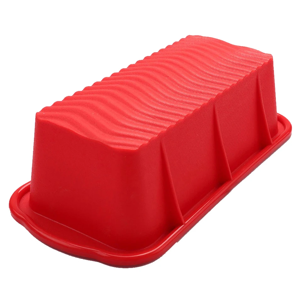 Rectangle Shape Toast Bread Mold Large Silicone 3D Cake Mould Loaf Pan Non-Stick Silicone Cake Baking Tools DIY Bakeware (4)