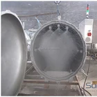 Commercial pressure cooker for tin cans food processing