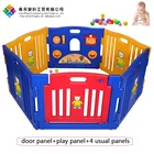 security foldable panels indoor outdoor play fence 6pcs for toddler baby