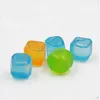 Fashion reusable plastic ice cube flash LED colorful ice cubes summer