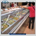 cook food display refrigerator showcase used as a catering equipment
