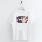 Cartoon Sailor Moon Women T Shirt Short Sleeve O-Neck White Casual T Shirt Tee Top Female for Wholesale and Dropship