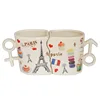2018 most popular gift for lovers ceramic mug paris souvenirs couple cups