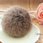 Big colorful rex rabbit fur ball / rex rabbit fur pom / real rex rabbit fur pompom