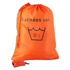 Extra large washable hospital wholesale nylon polyester drawstring laundry bag