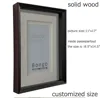 bulk natural solid wood photo picture frame,wall mounted wood picture frame