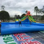 ホット海インフレータブルウォーターパーク水スライド海の動物インフレータブルウォーターパーク夏インフレータブルプール
