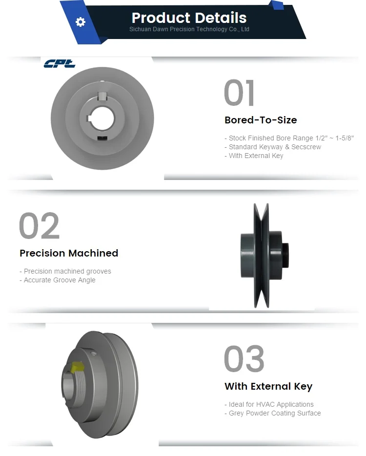 Variable Pitch Cast Iron Sheaves