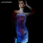 Luminous led lighting sexy night club wear clubbing dress