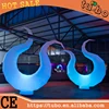 custom shape inflatable bird with led light / inflatable led hoop /Inflatable illuminated sculpture for party event decoration