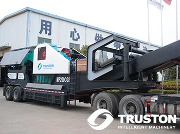 New Rubber-tyred semi-mobile crushing plant, jaw crusher mobile station