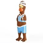 Speedypet Manufacturer Promotion Cartoon Chicken Squeaky Latex Rubber Dog Toy